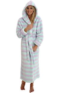 del-rossa-womens-fleece-robe-long-plush-hooded-bathrobe